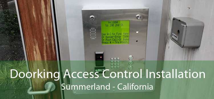 Doorking Access Control Installation Summerland - California