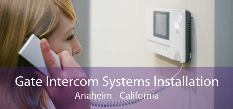 Gate Intercom Systems Installation Anaheim - California