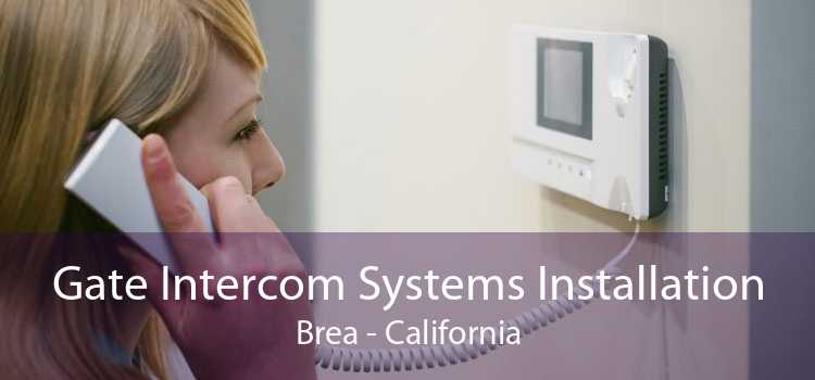 Gate Intercom Systems Installation Brea - California