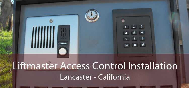 Liftmaster Access Control Installation Lancaster - California